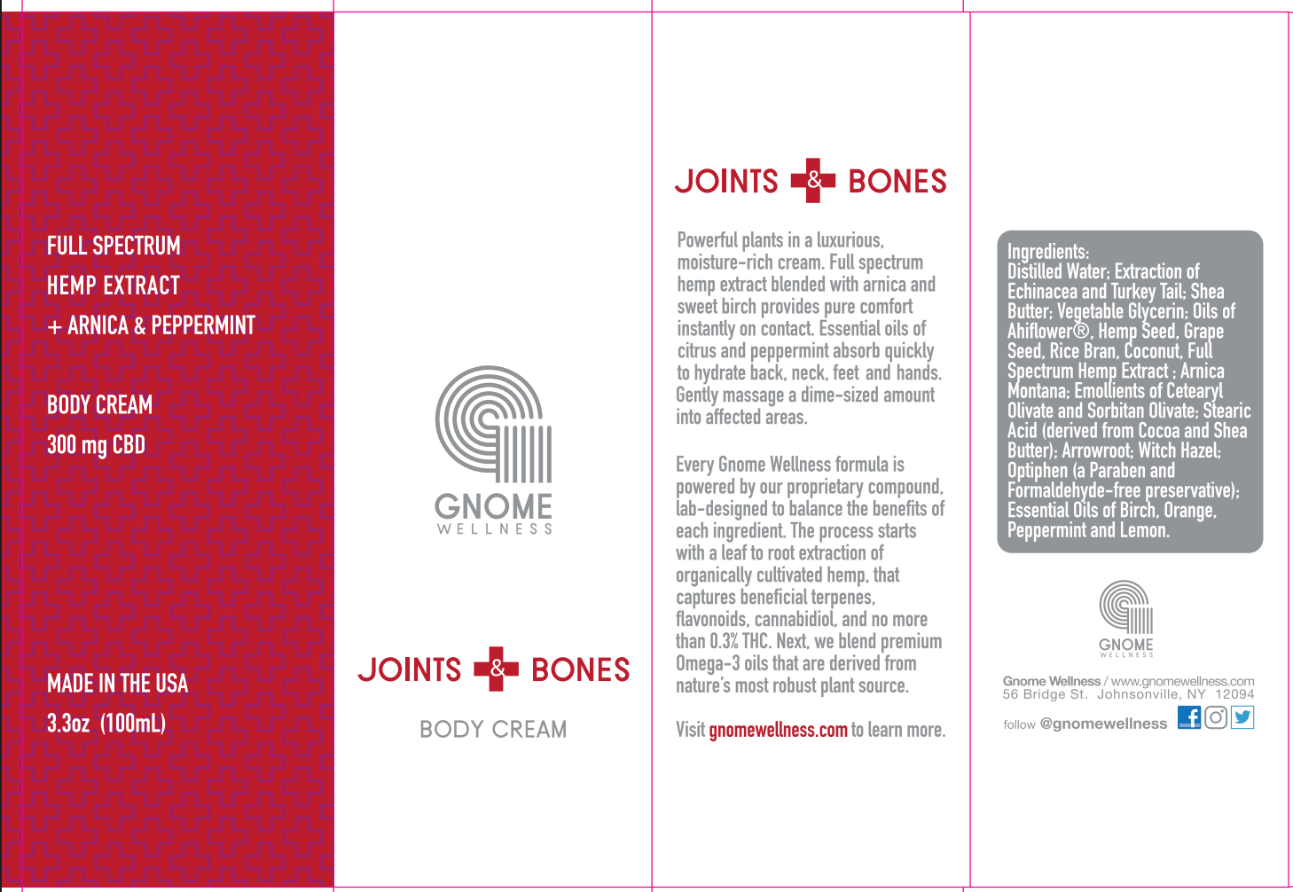 Joints and Bones Cream – Aches & Pains 300mg-GNOME WELLNESS