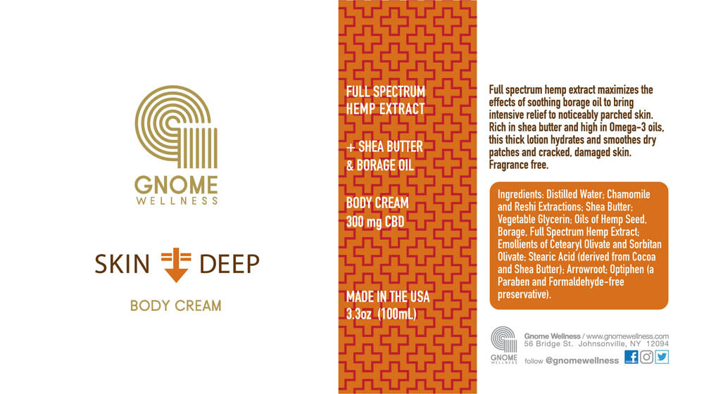 Skin Deep Cream - Dry & Damaged Skin 300mg 3.3oz-GNOME WELLNESS