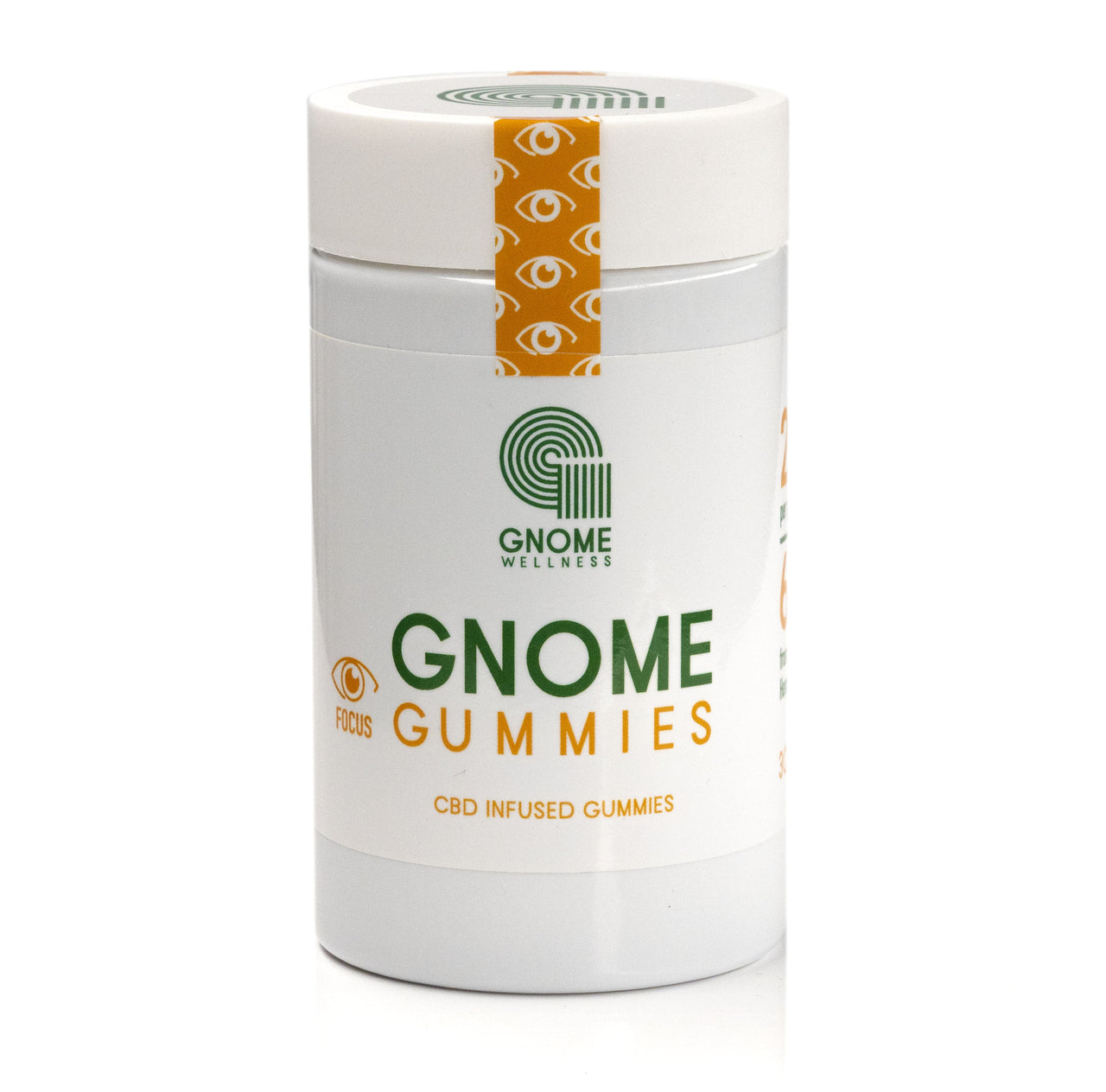 CBD Infused FOCUS Gummies 600mg CBD from Full Spectrum Hemp Extract (20mg per gummy)-GNOME WELLNESS